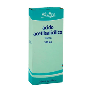 Ácido acetilsalicílico 500 mg.
