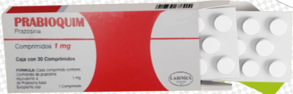 Prazosina Capsula o Comprimido a 1 mg