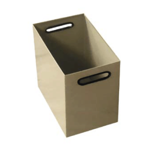 Cesto metálico rectangular