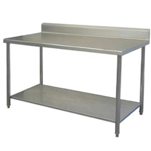 Mesa alta con Cubierta de Acero Inoxidable