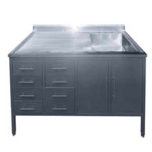 Mesa Integral con Respaldo y Fregadero